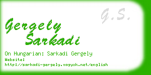 gergely sarkadi business card